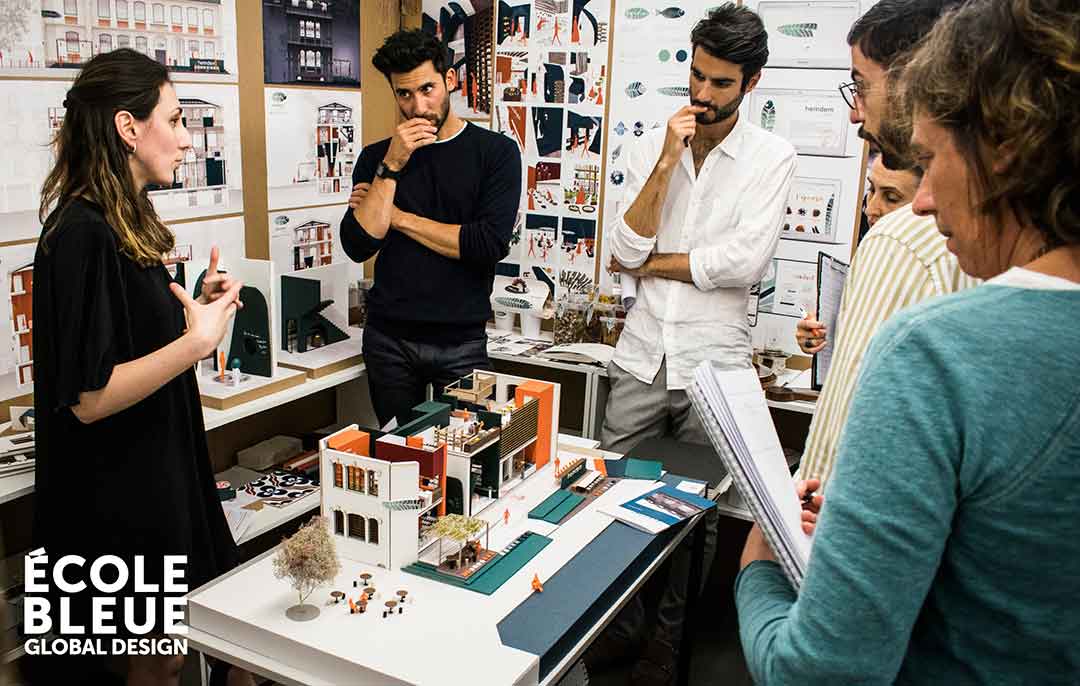 travaux d’étudiants en architecture d'intérieure diplôme design global 2018